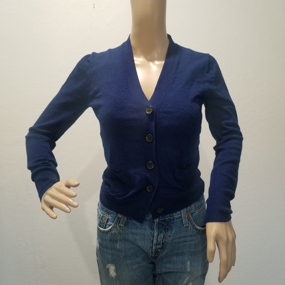 J. Crew Sweaters - J.Crew Merino Wool V Neck Long Sleeve Cardigan Sweater Top